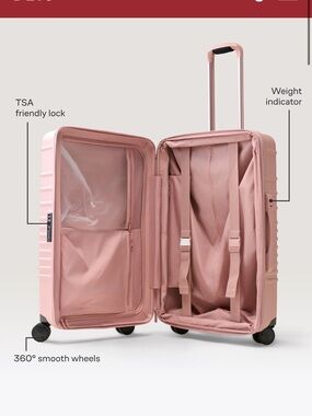 Beis BNIB MEDIUM check in in atlas pink